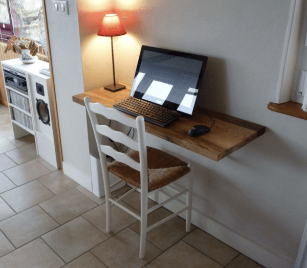 Tablette bureau en noyer – Image 3