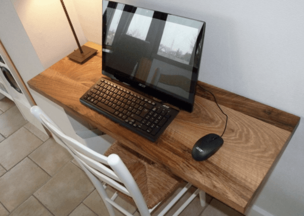 Tablette bureau en noyer – Image 4