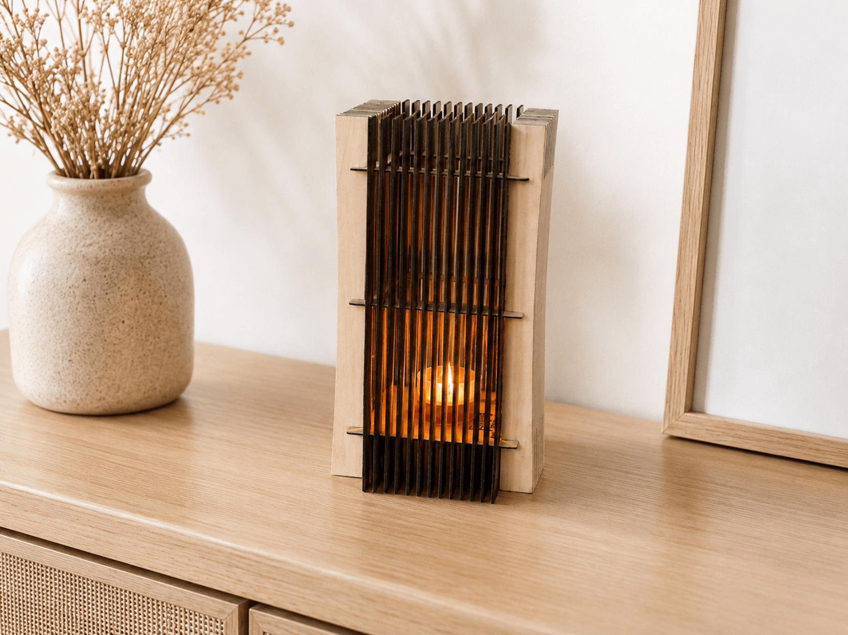 Photophore en bois – Image 3