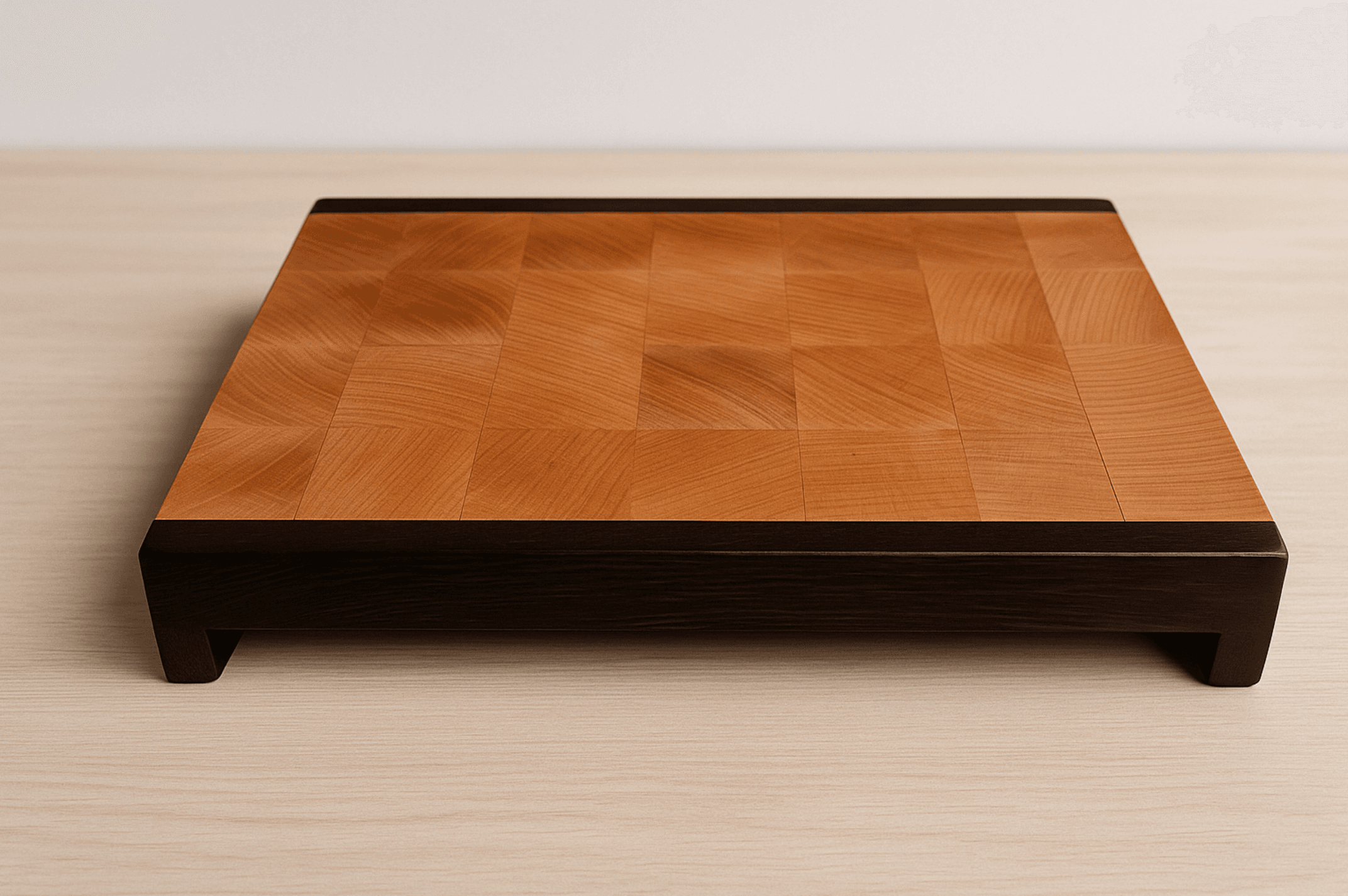 Planche à découper en bois de bout hêtre & wengé | Pièce unique, fabrication artisanale – Image 3