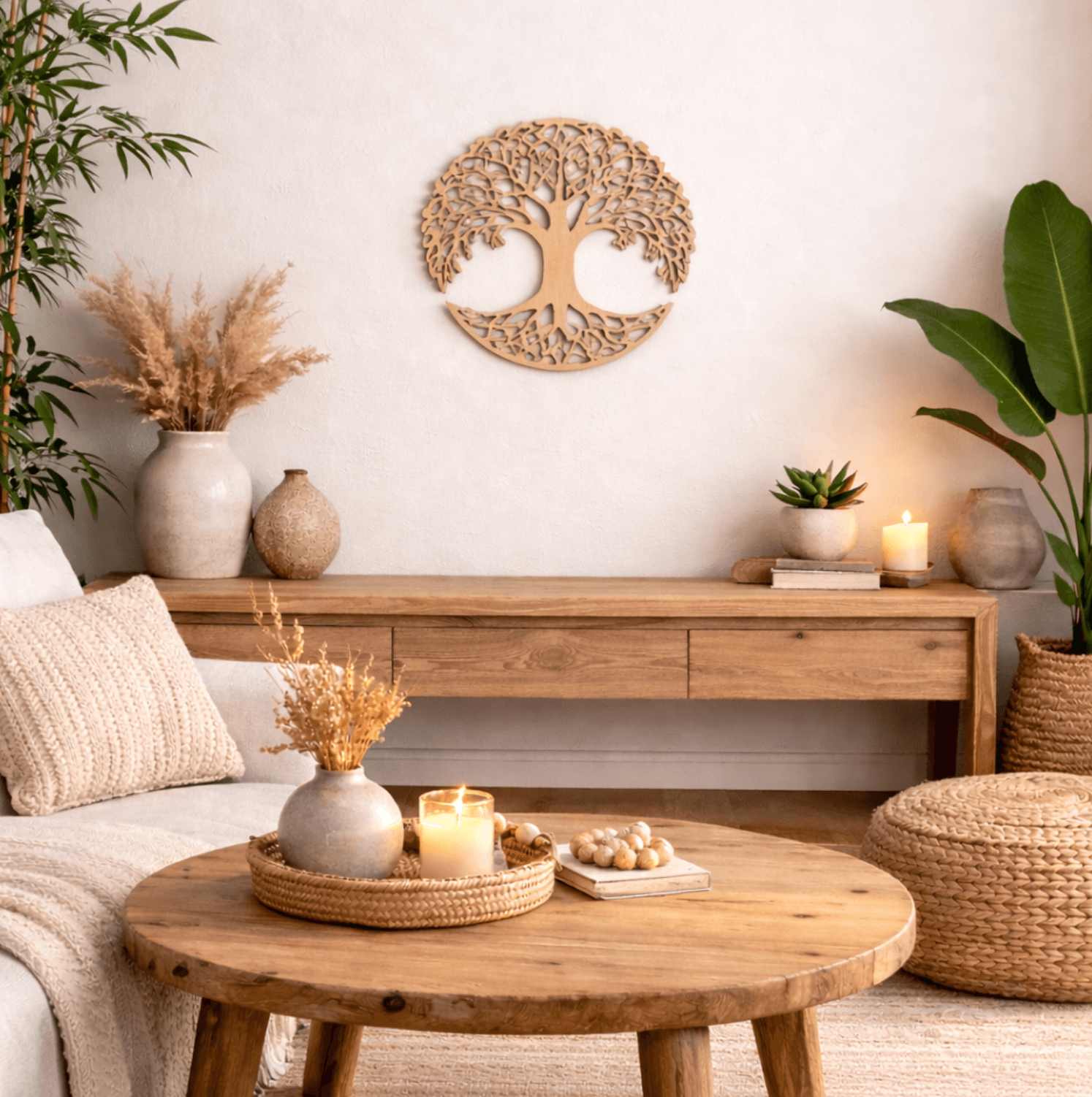 Arbre de Vie en bois mural | Diamètre 30 cm – Image 2