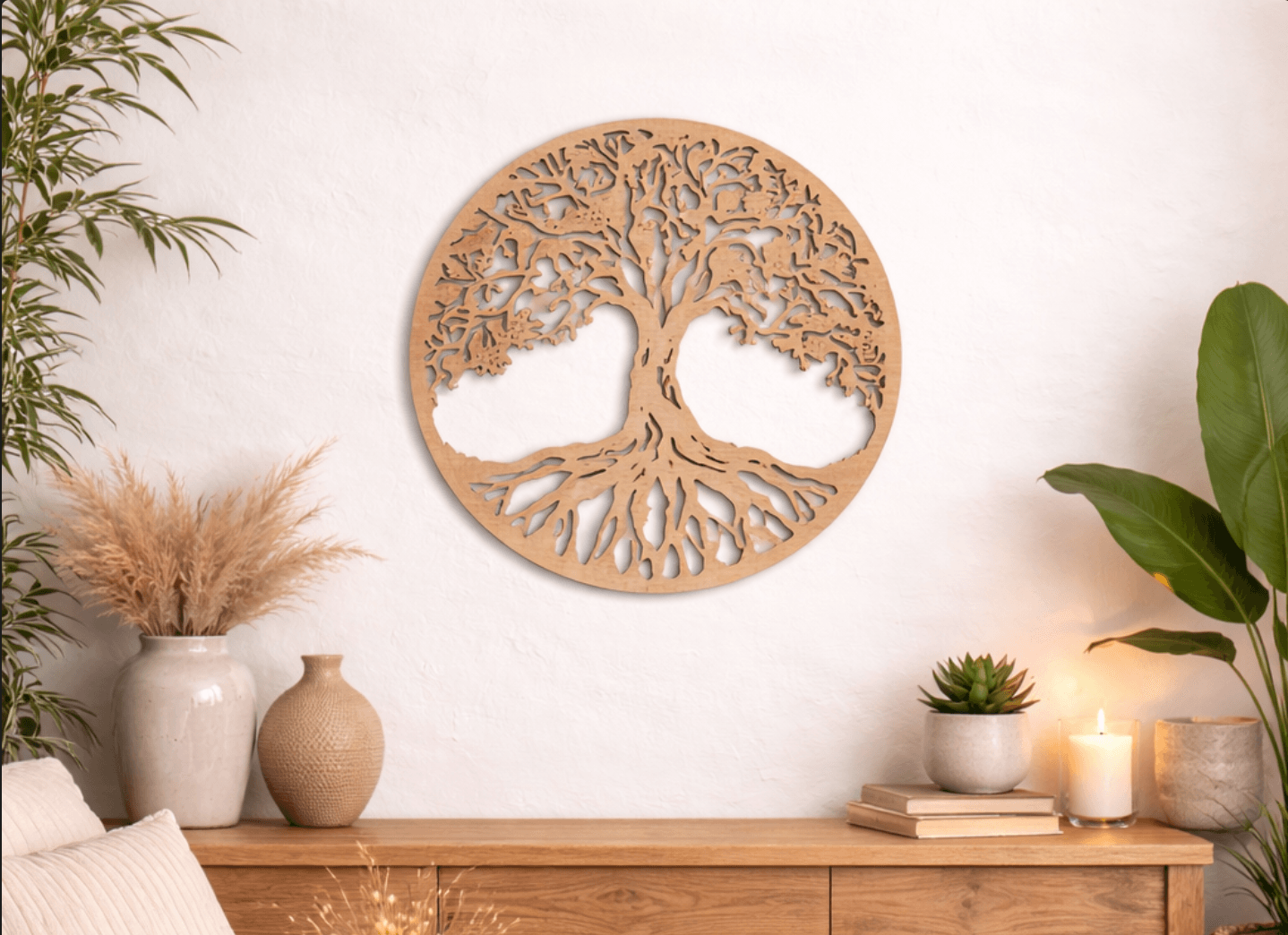 Arbre de Vie en bois mural | Diamètre 30 cm – Image 2
