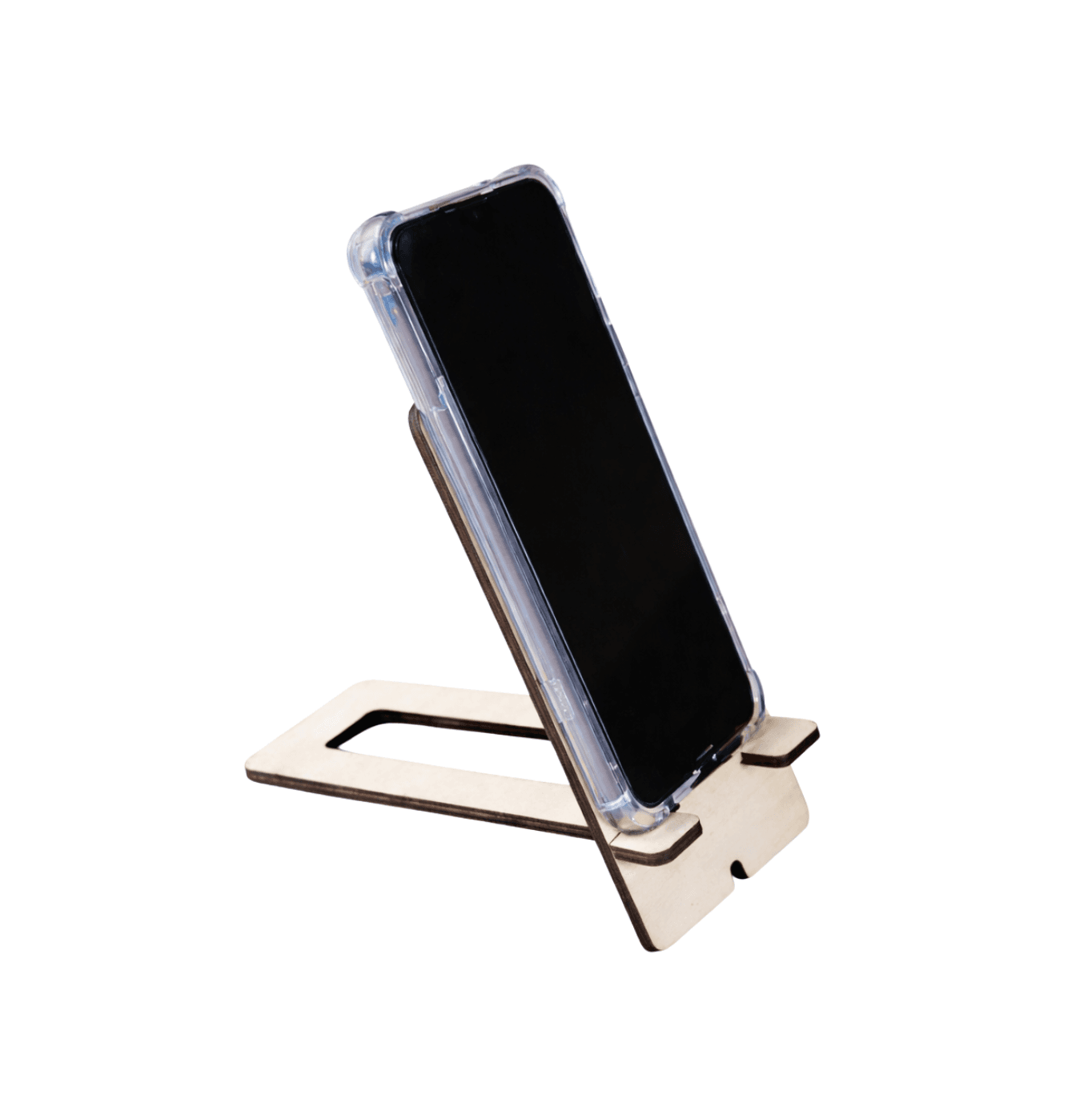 Support téléphone cheval en bois "Fougue" gravé au laser | 15 x 7 cm – Image 4