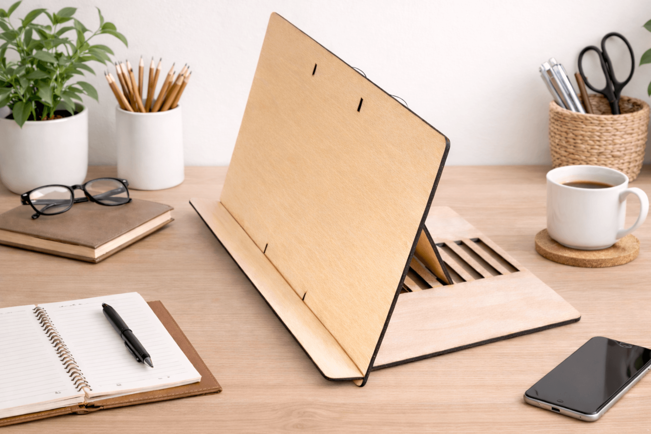 Support pour tablette en bois – Image 4