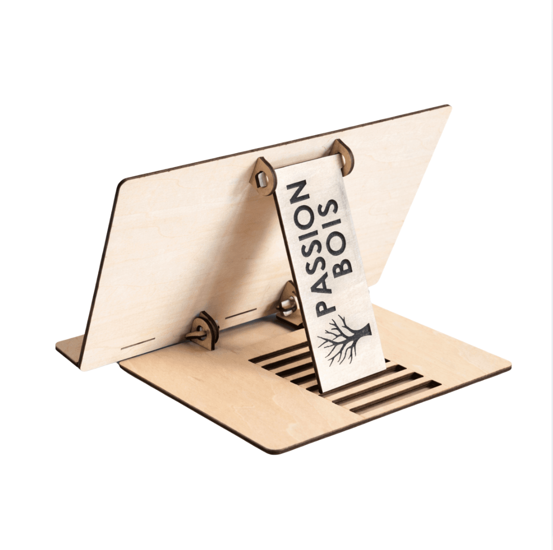 Support tablette en bois gravé au laser "Cheval" – Image 3