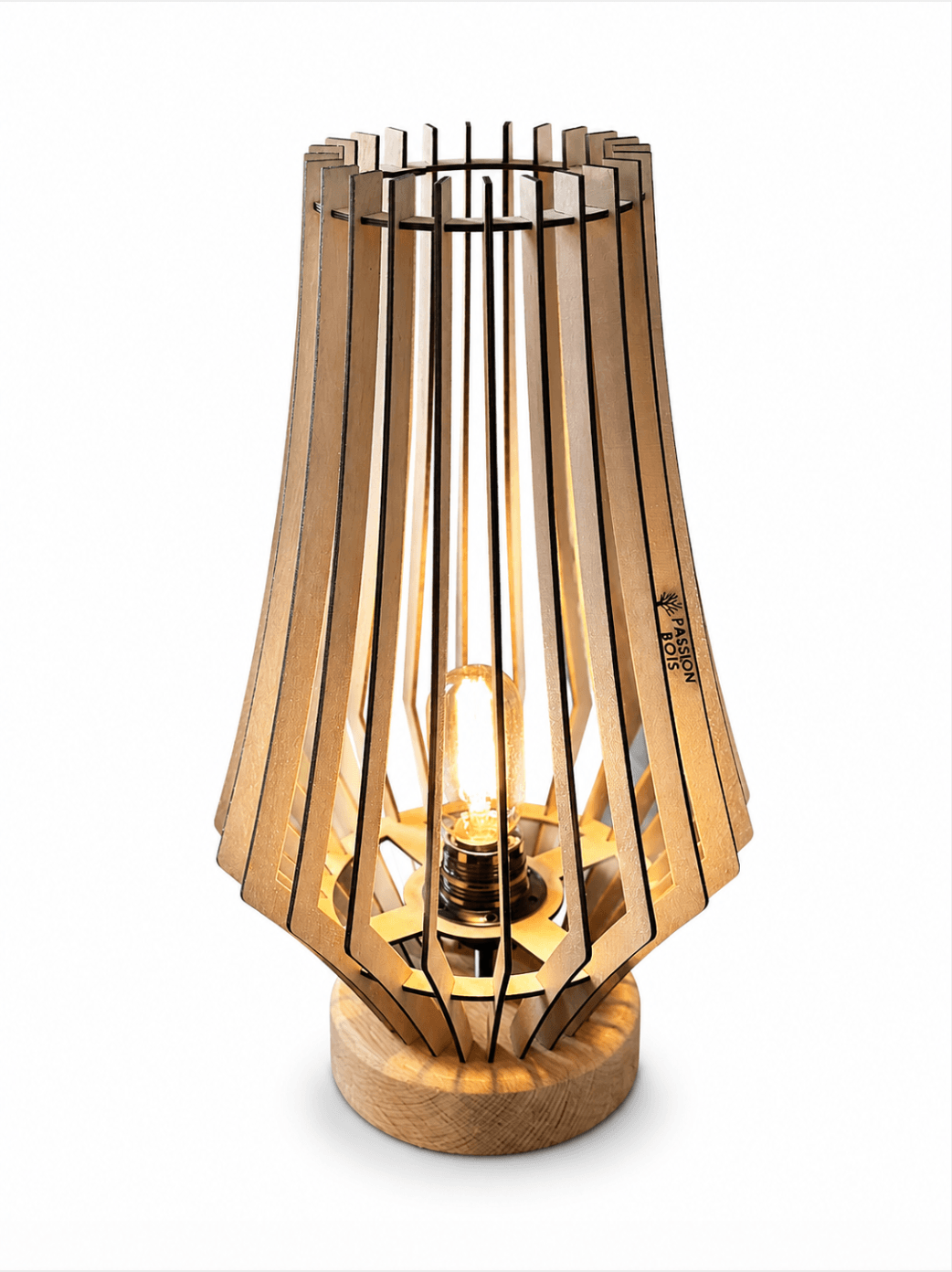 Lampe en bois Éclisse